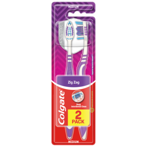 Colgate® Zig-Zag Tandbørste Soft 2-pak